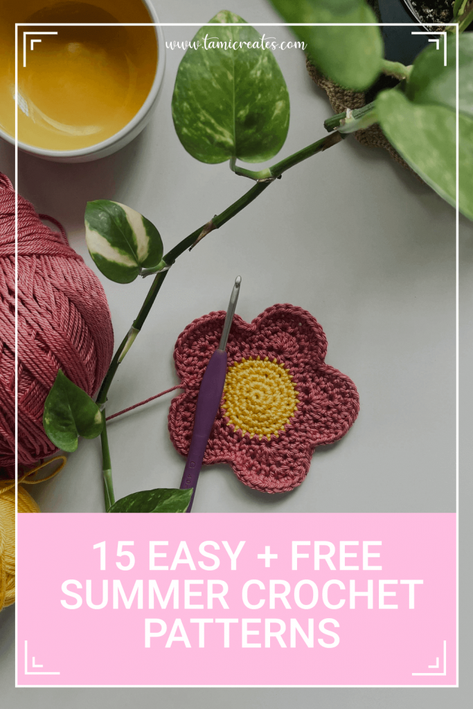 If you crochet and you love summer like me, you should definitely check out these 15 FREE summer crochet patterns!