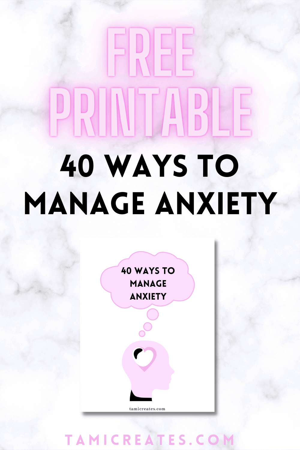If you struggle with anxiety or panic disorder, you need this list! Here are 40 ways to manage anxiety when it's getting the best of you, plus a FREE printable list to always keep handy.