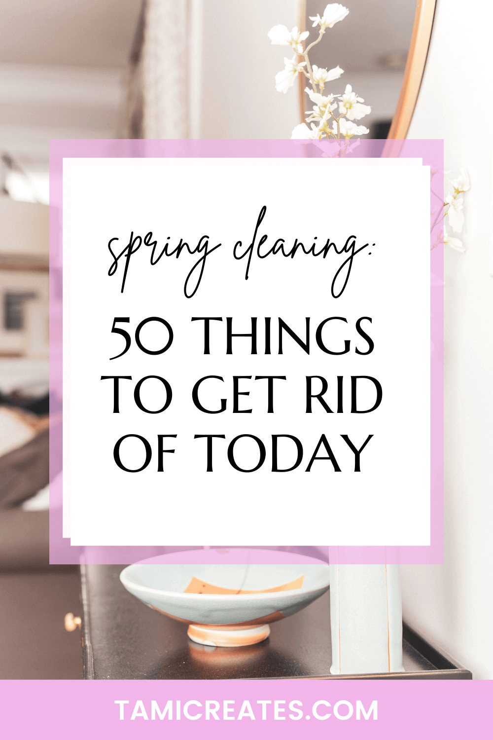Any time is a great time for decluttering. Here are 50 things to get rid of today to free up space for what matters in your life and environment!